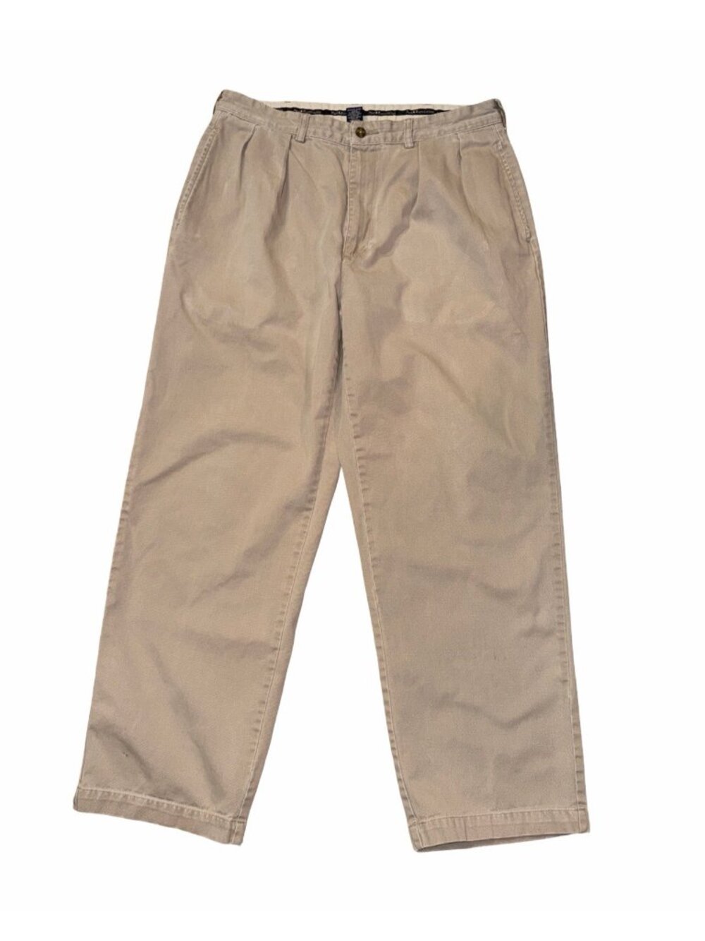Polo Ralph Lauren Andrew Chino Pants Mens 34x30-fits 34x28.5  Beige Pleated Tan